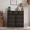 Sorbus Dresser with 9 Drawers - Furniture Storage Chest Tower Unit for Bedroom, Closet, etc - Steel Frame, Wood Top, Fabric Bins
